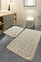 Mijölnir Bambi Beige Juego de alfombrillas de baño de algodón